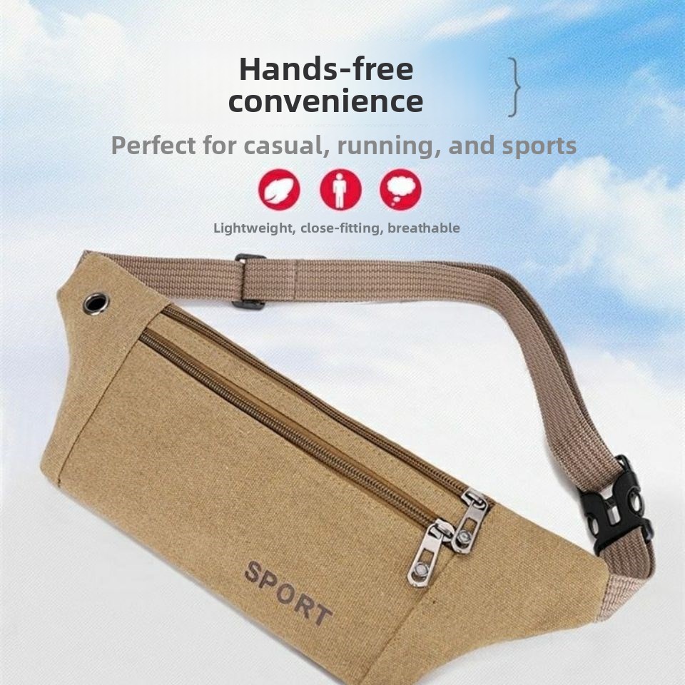 Leather Work Bag - Casual Multifunctional Men's Waist Bag Lightweight