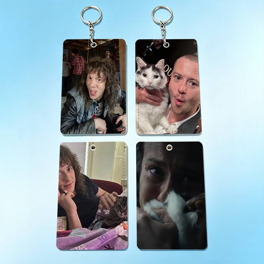 Leather Work - actor J-Joseph Quinn Cat Badge Holder