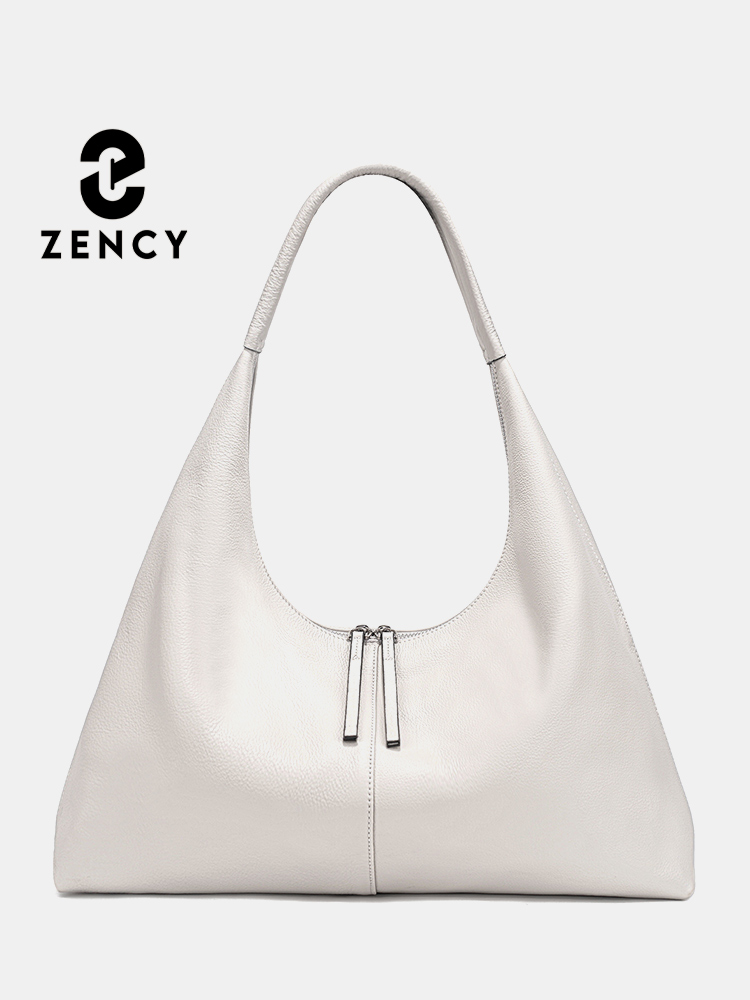 Leather Work Bag - Zency Large Capacity Tote Bag Genuine