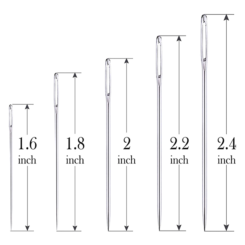 25Pcs Large-Eye Hand-Sewing Ne - Leatherwork Needles ulasan dan harga