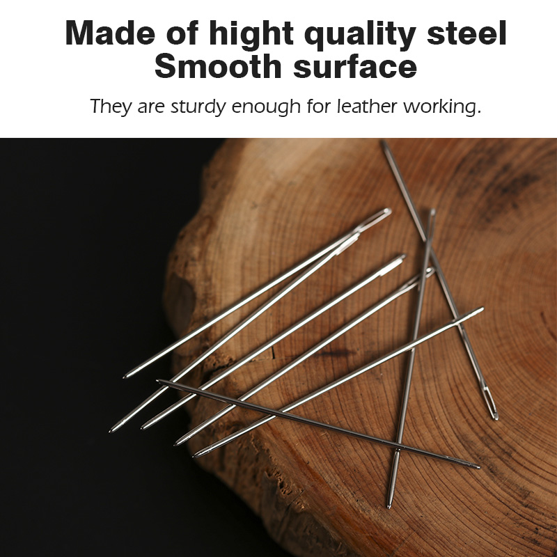 WUTA 12pcs Leathercraft Sewing - Leatherwork Needles ulasan dan harga