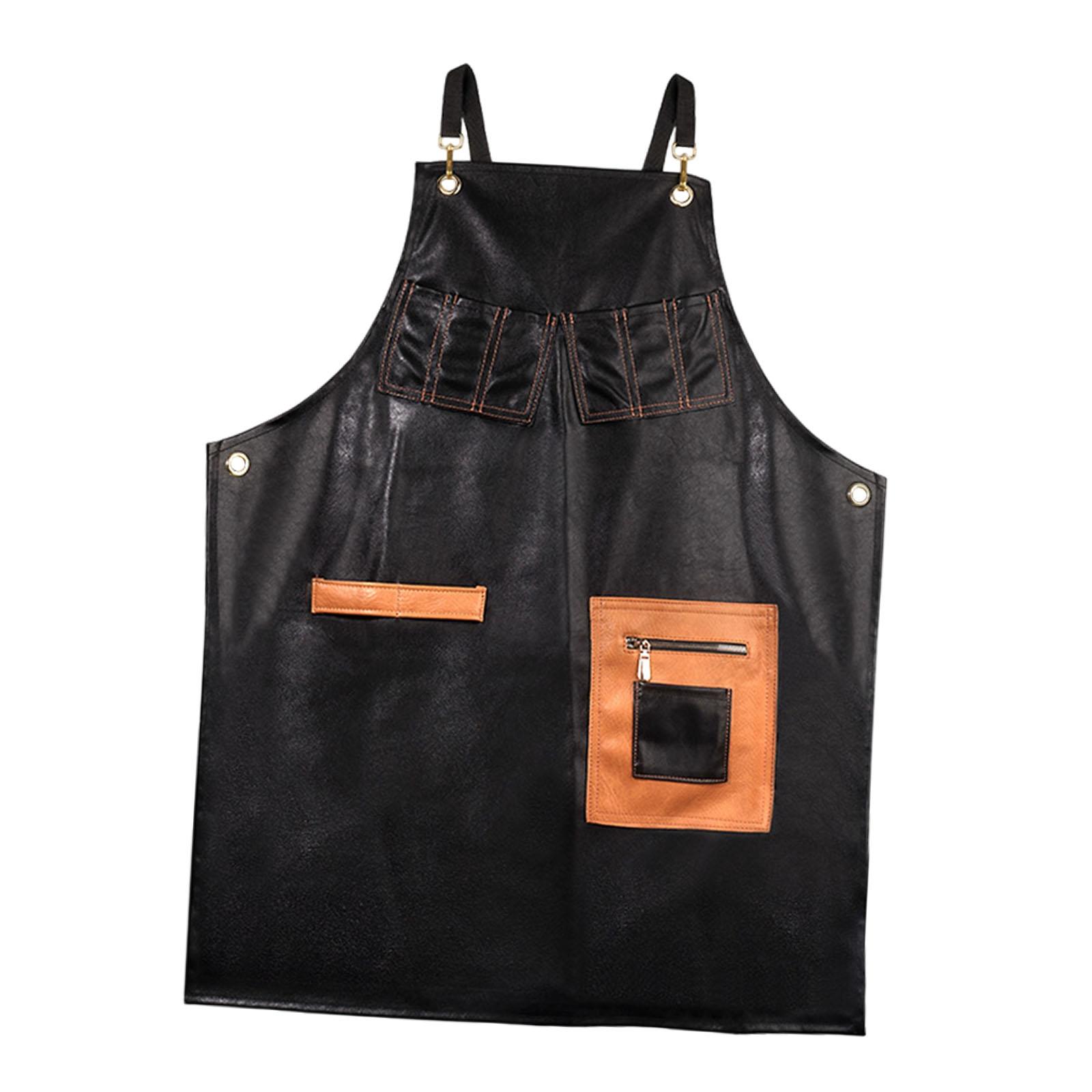 PU Leather Apron Coffee Shop W - Leatherwork Apron ulasan dan harga