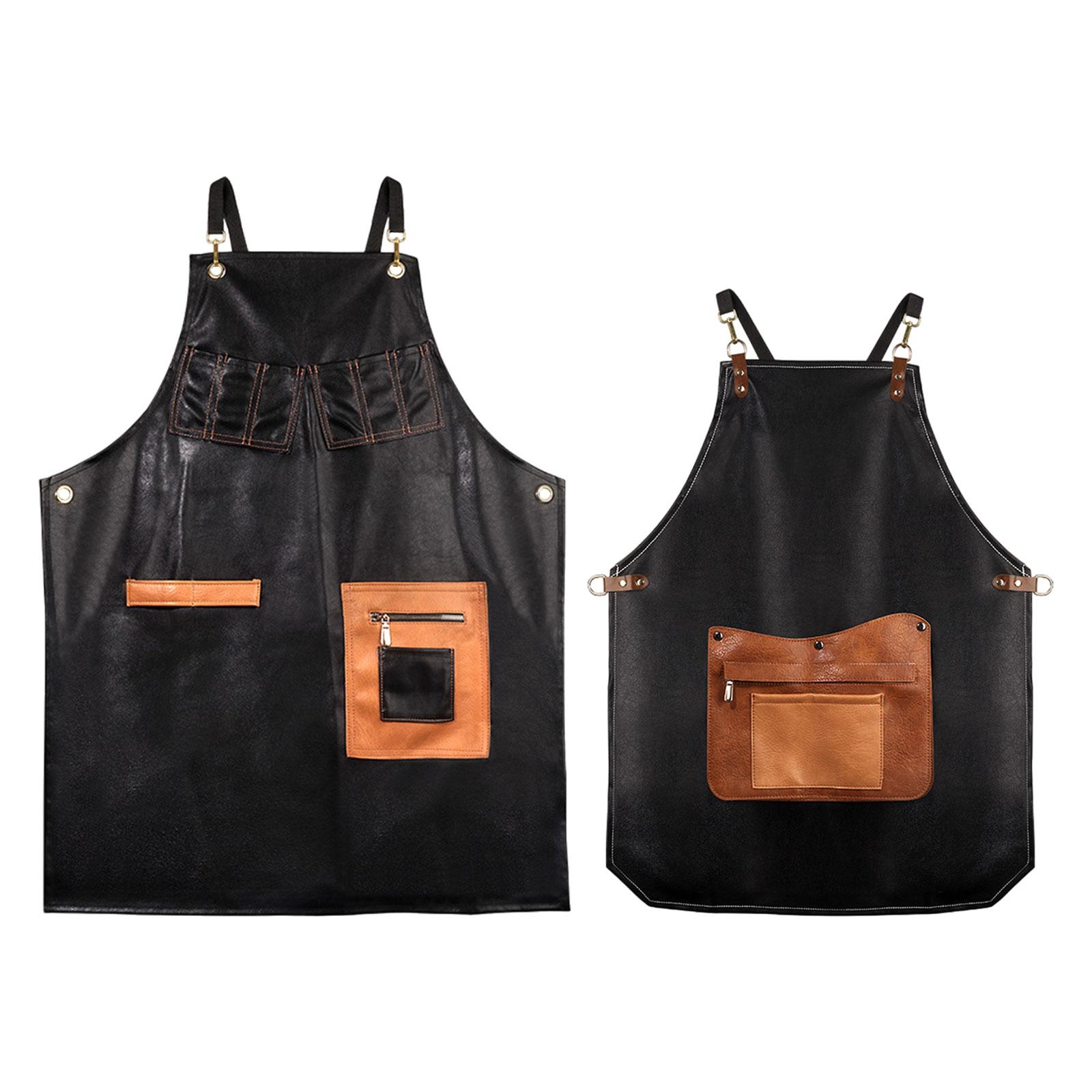 PU Leather Apron Coffee Shop W - Leatherwork Apron ulasan dan harga
