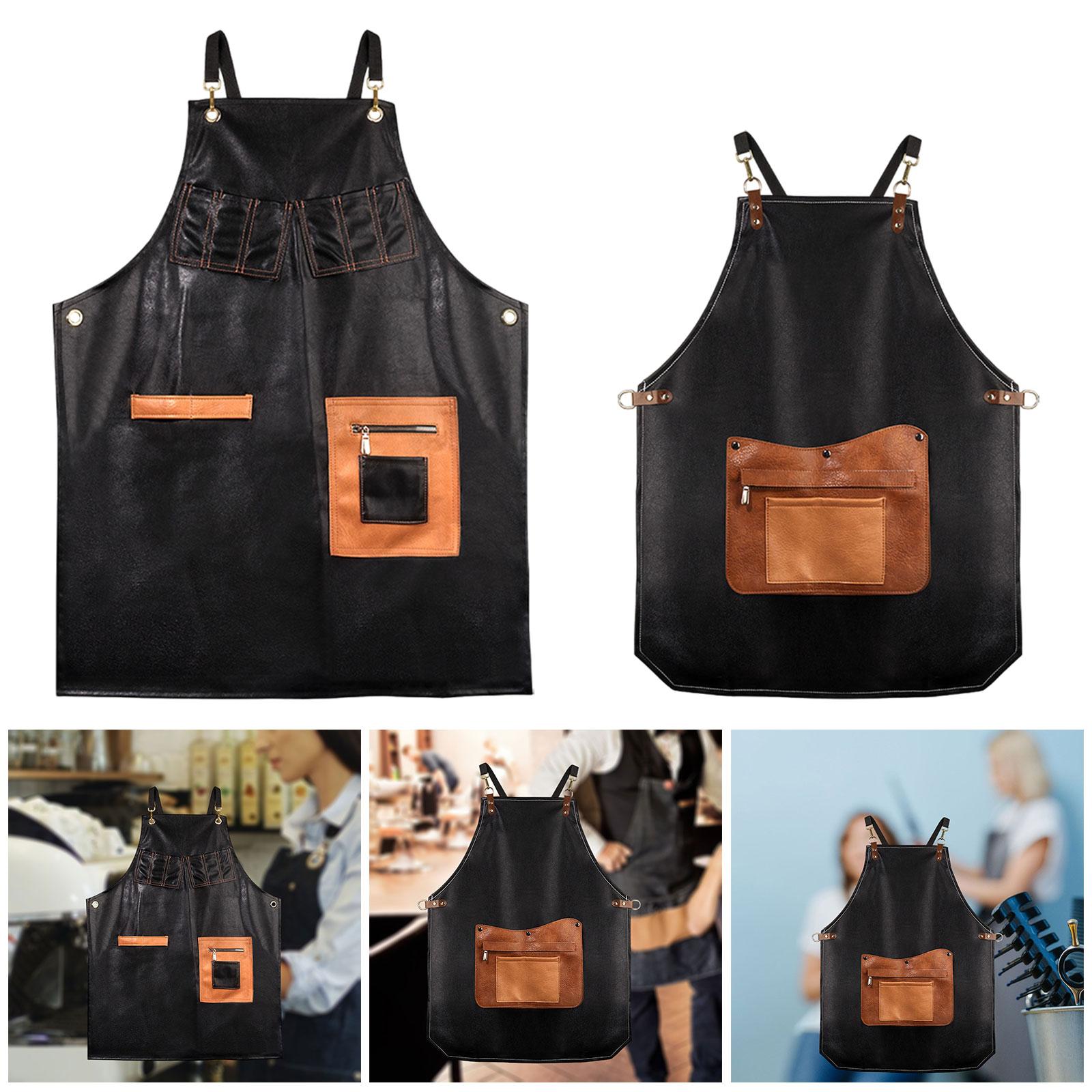 PU Leather Apron Coffee Shop W - Leatherwork Apron ulasan dan harga