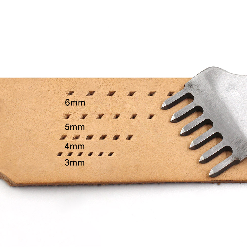 3/4/5/6mm Spacing Punch Tool F - Leatherwork Punch ulasan dan harga