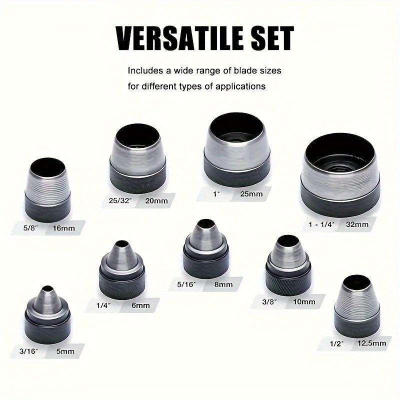 10Pcs Hollow Punch Set Heavy‑D - Leatherwork Punch ulasan dan harga