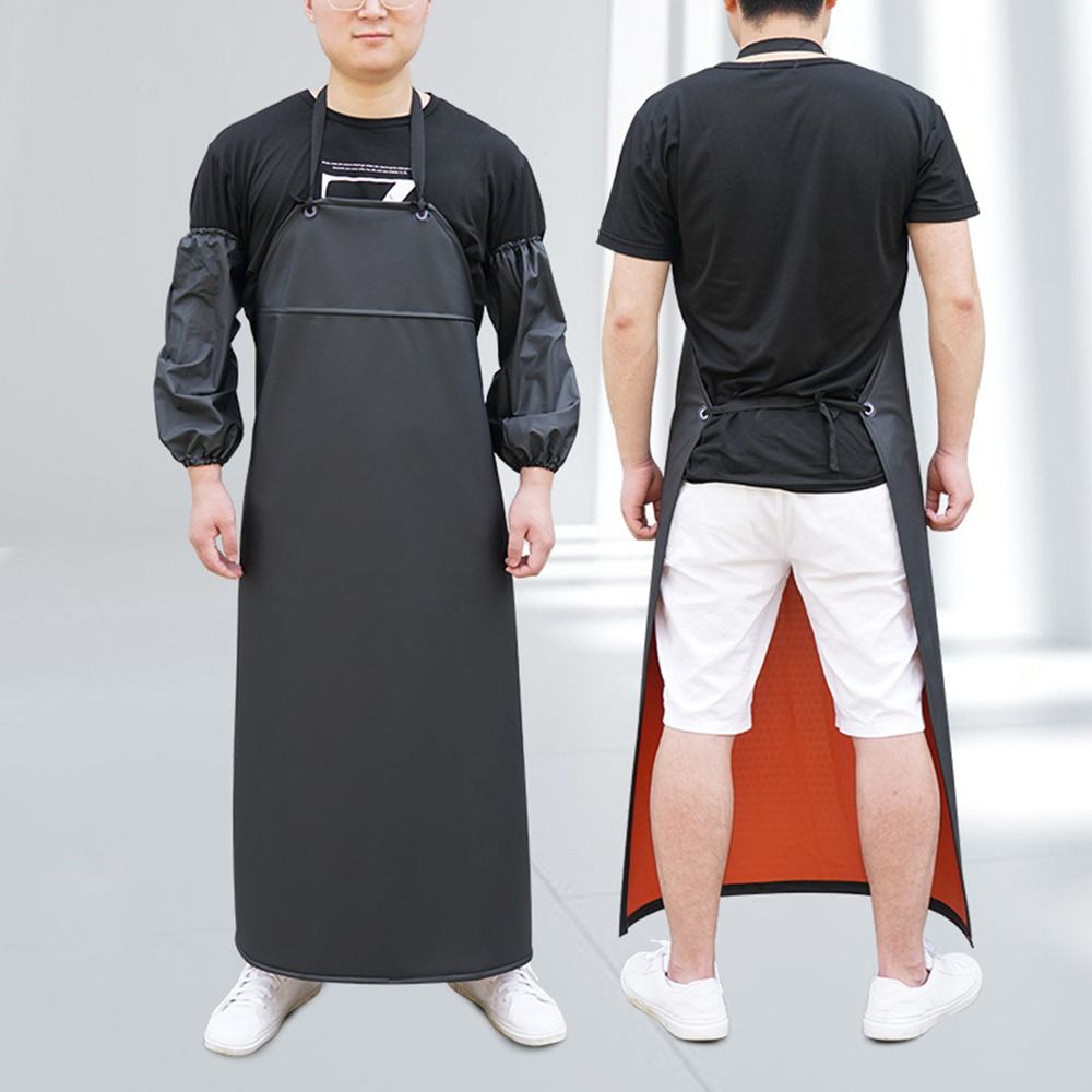 Soft PU Leather Kitchen Apron  - Leatherwork Apron ulasan dan harga