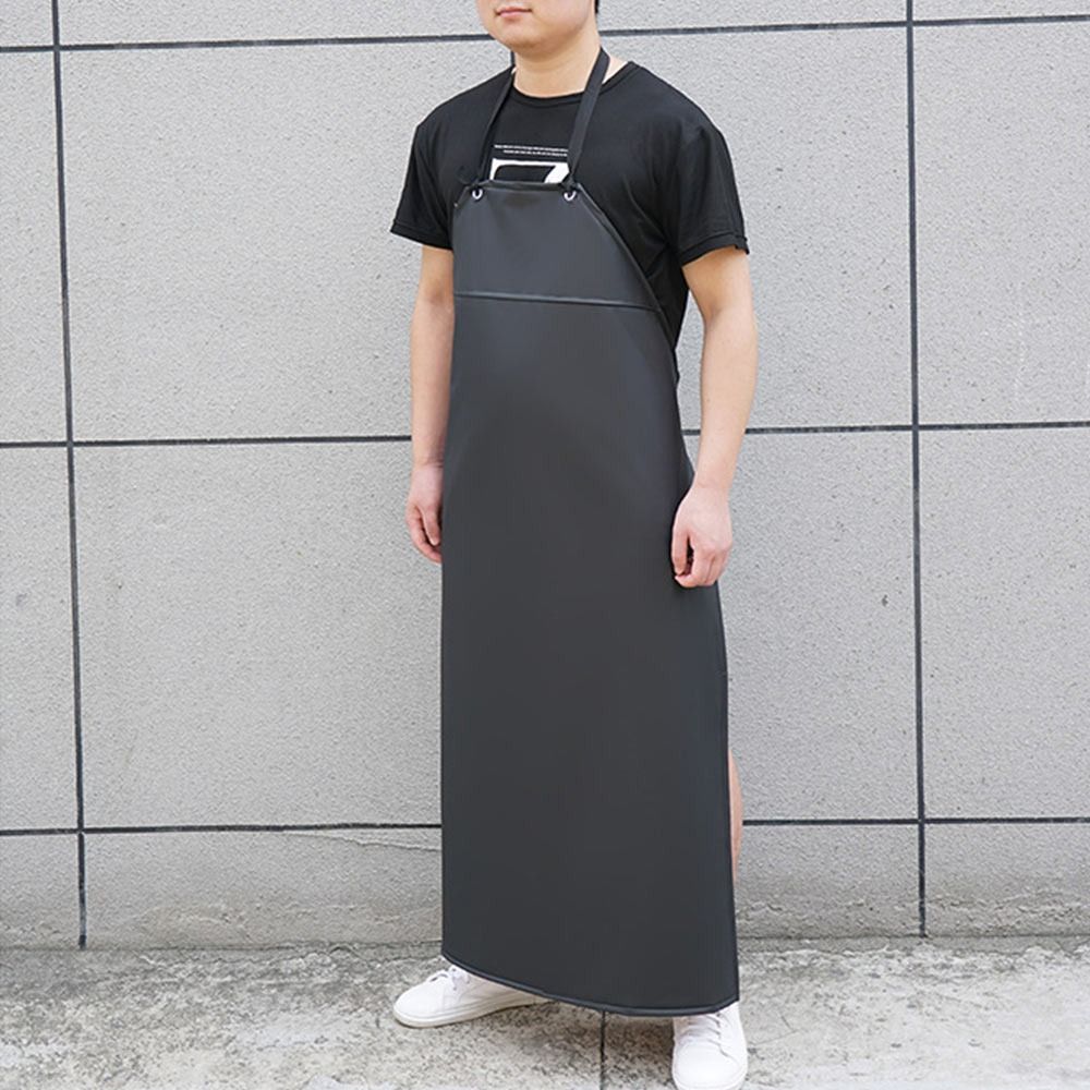 Soft PU Leather Kitchen Apron  - Leatherwork Apron ulasan dan harga