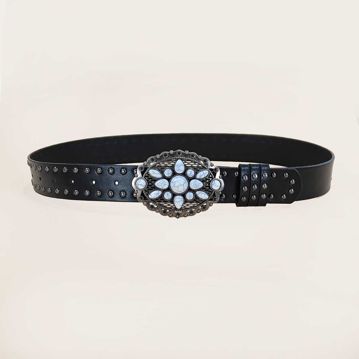Men and women's casual Punk Ri - Leather Work Western ulasan dan harga