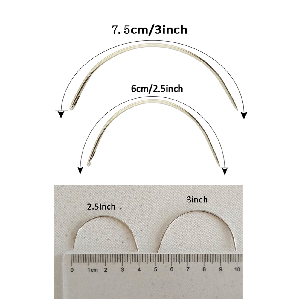 C Type Curved Of Wefts Weaving - Leatherwork Needles ulasan dan harga