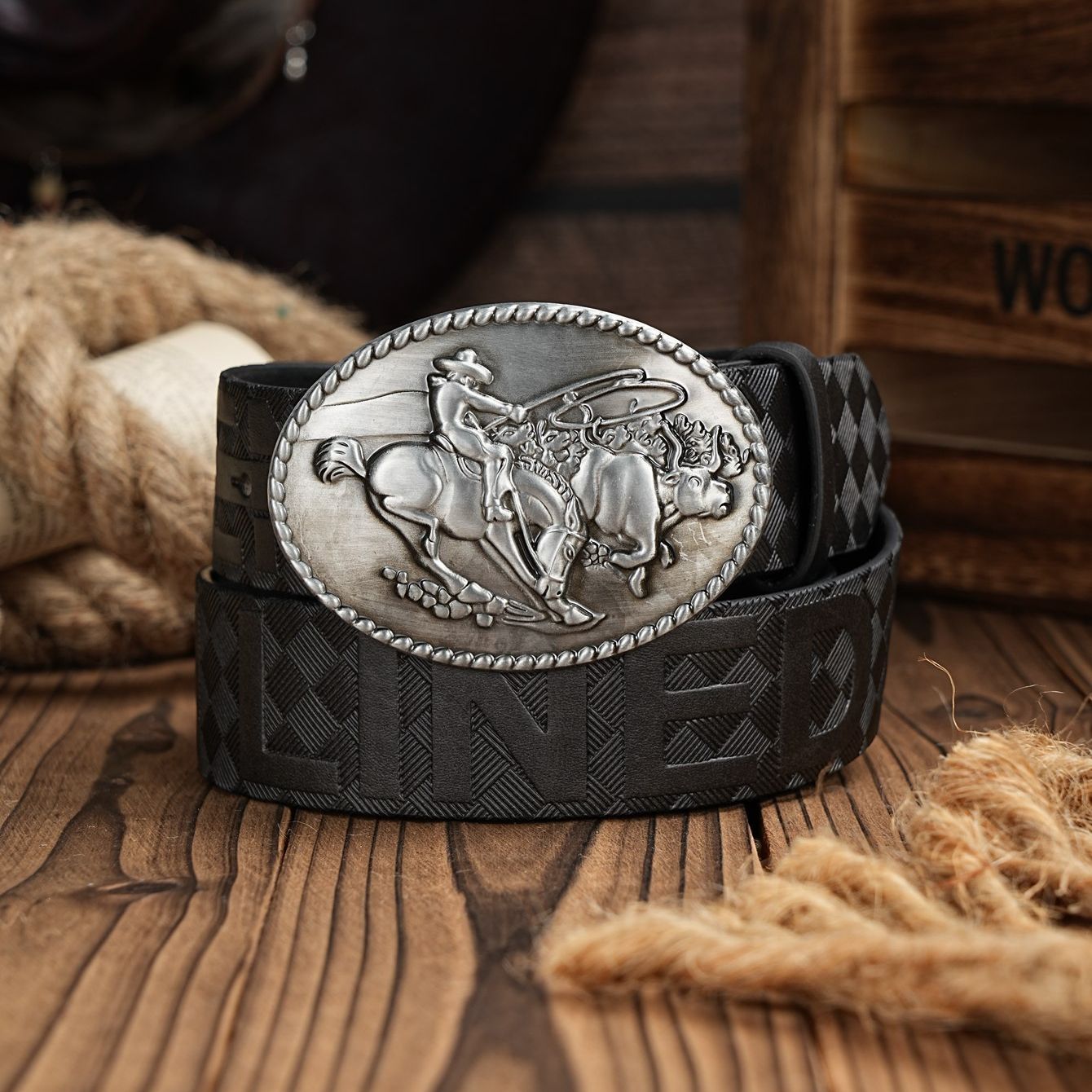 A Men's and Women's Casual Ret - Leather Work Western ulasan dan harga