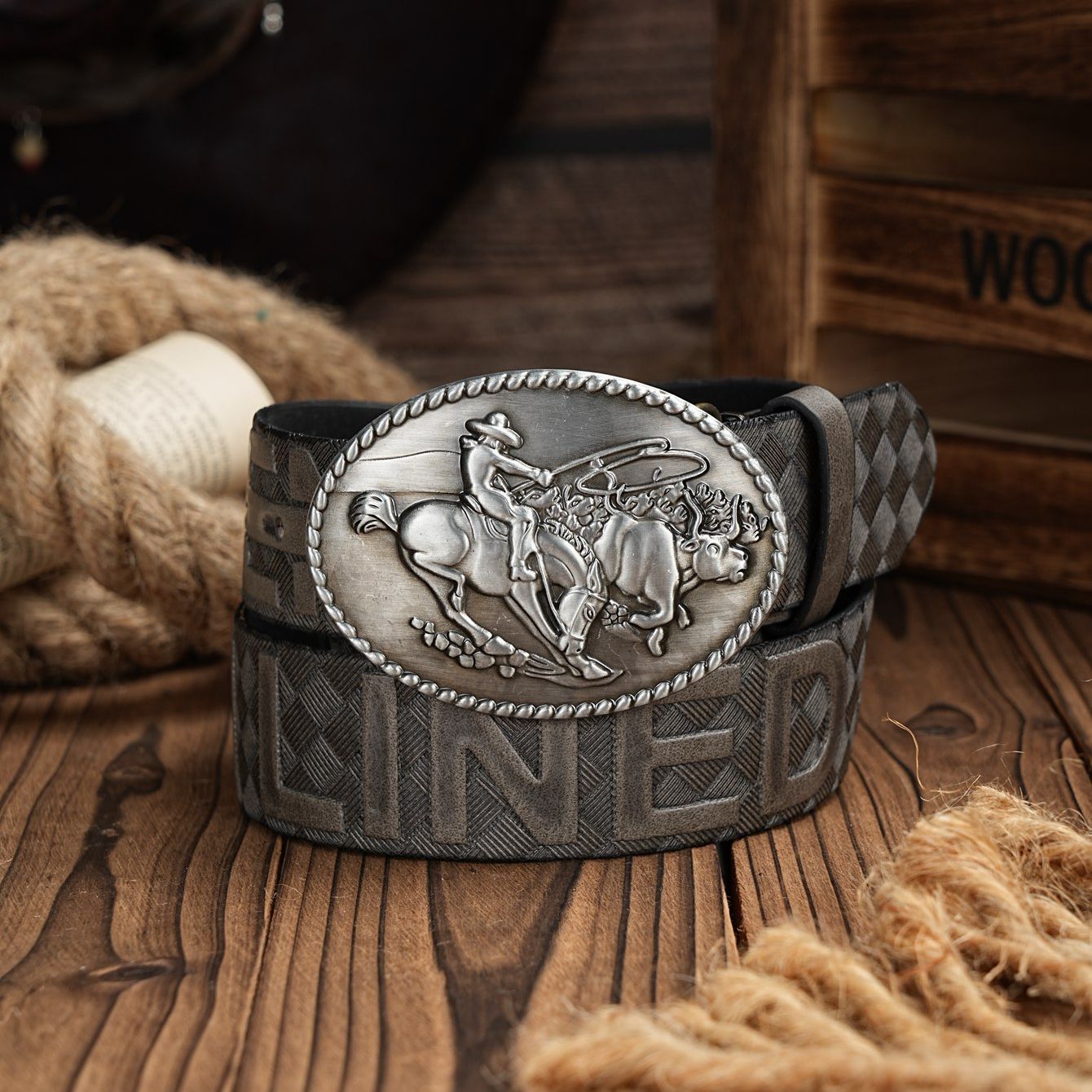 A Men's and Women's Casual Ret - Leather Work Western ulasan dan harga