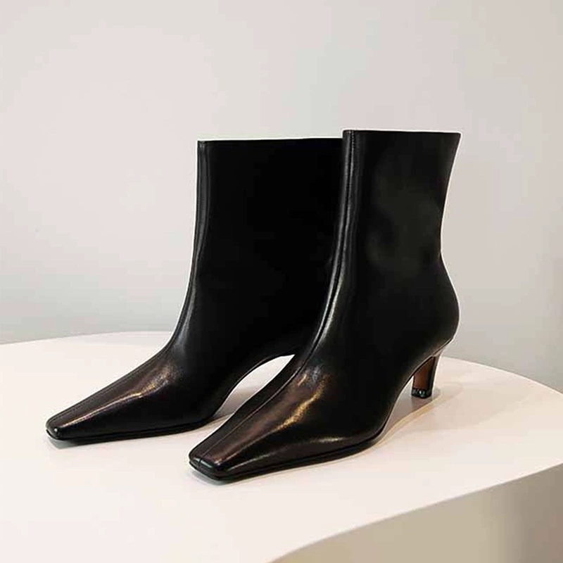 AIYKAZYSDL 2025 Square Toe Ank - Leather Work Western ulasan dan harga