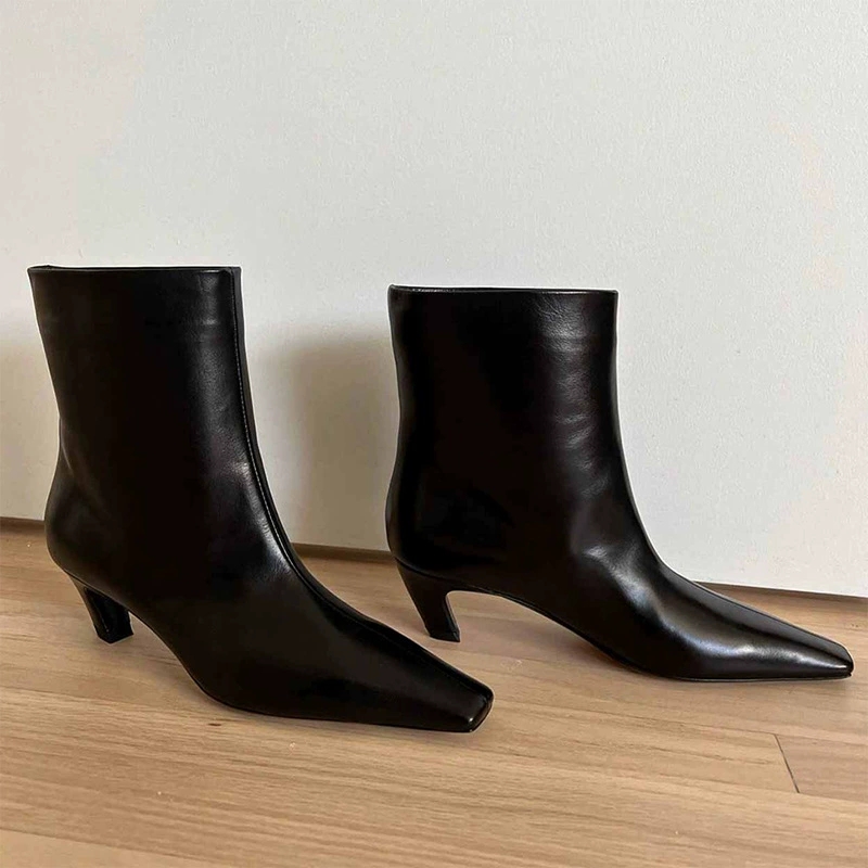 AIYKAZYSDL 2025 Square Toe Ank - Leather Work Western ulasan dan harga