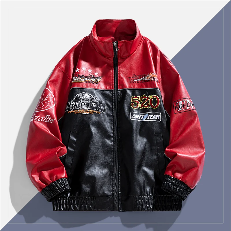 Trend Handsome Winter Outdoor  - Leather Work Jacket ulasan dan harga