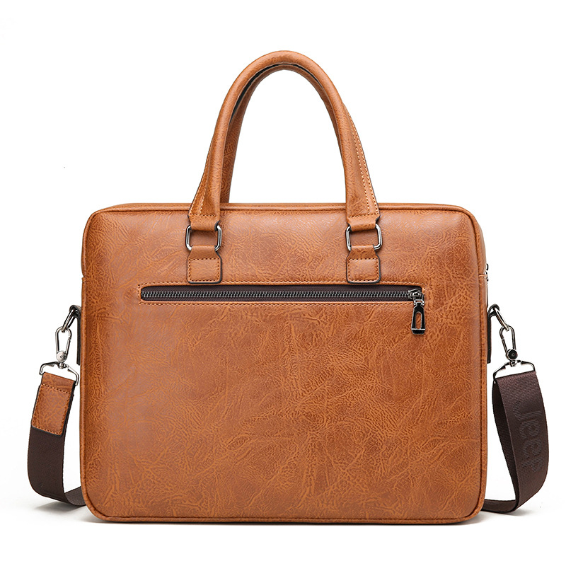 Luxury Brand Man Business Brie - Leather Work Bag ulasan dan harga
