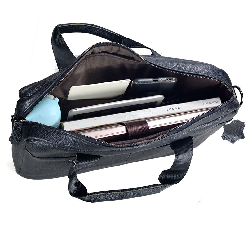 Large Men's Genuine Leather Ha - Leather Work Bag ulasan dan harga