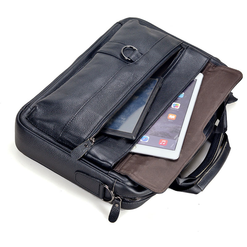 Large Men's Genuine Leather Ha - Leather Work Bag ulasan dan harga