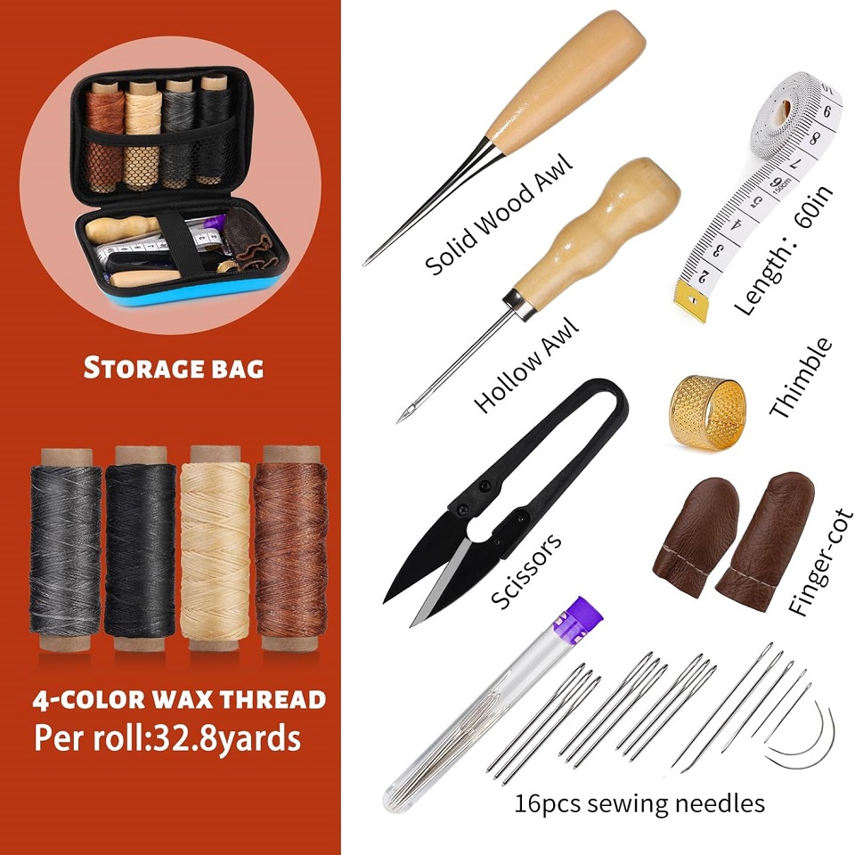 BUDDUR Leather Sewing Tools Ki - Leatherwork Needles ulasan dan harga