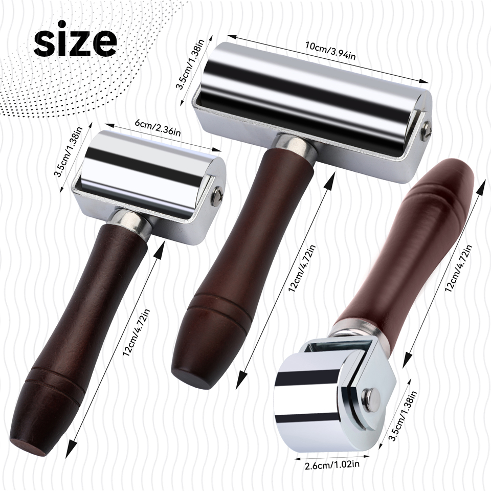 KRABALL Leather Press Edge Rol - Leatherwork Hand Press ulasan dan harga