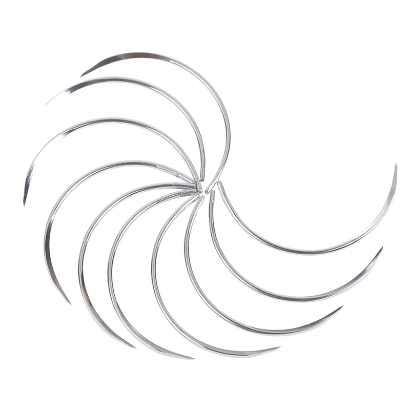 10Pcs Metal 1/2 Corner Medical - Leatherwork Needles ulasan dan harga