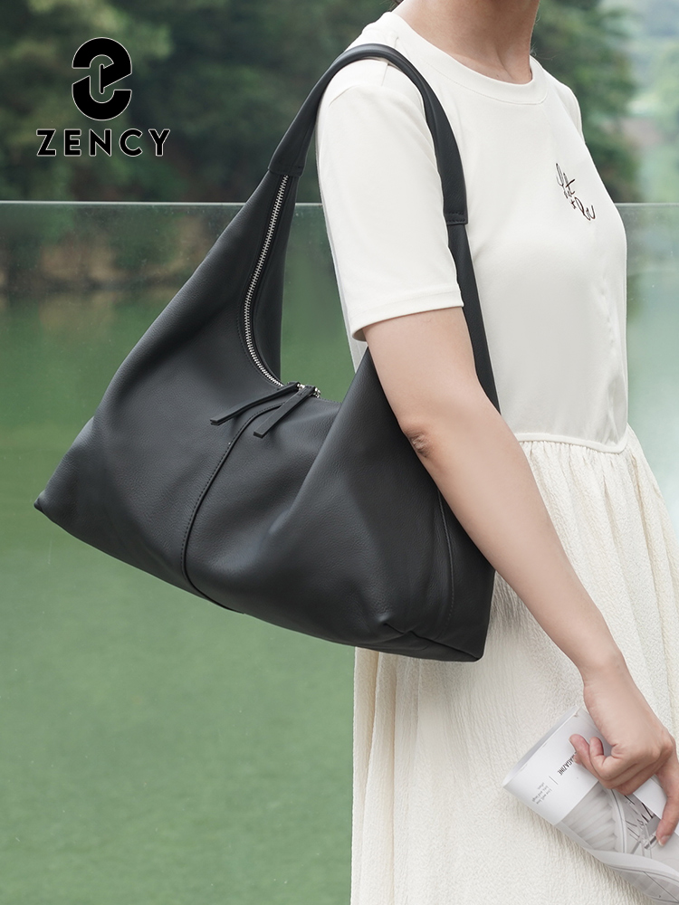 Zency Large Capacity Tote Bag  - Leather Work Bag ulasan dan harga