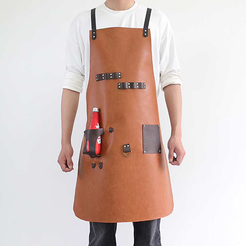 Outdoor PU Leather Apron Outdo - Leatherwork Apron ulasan dan harga