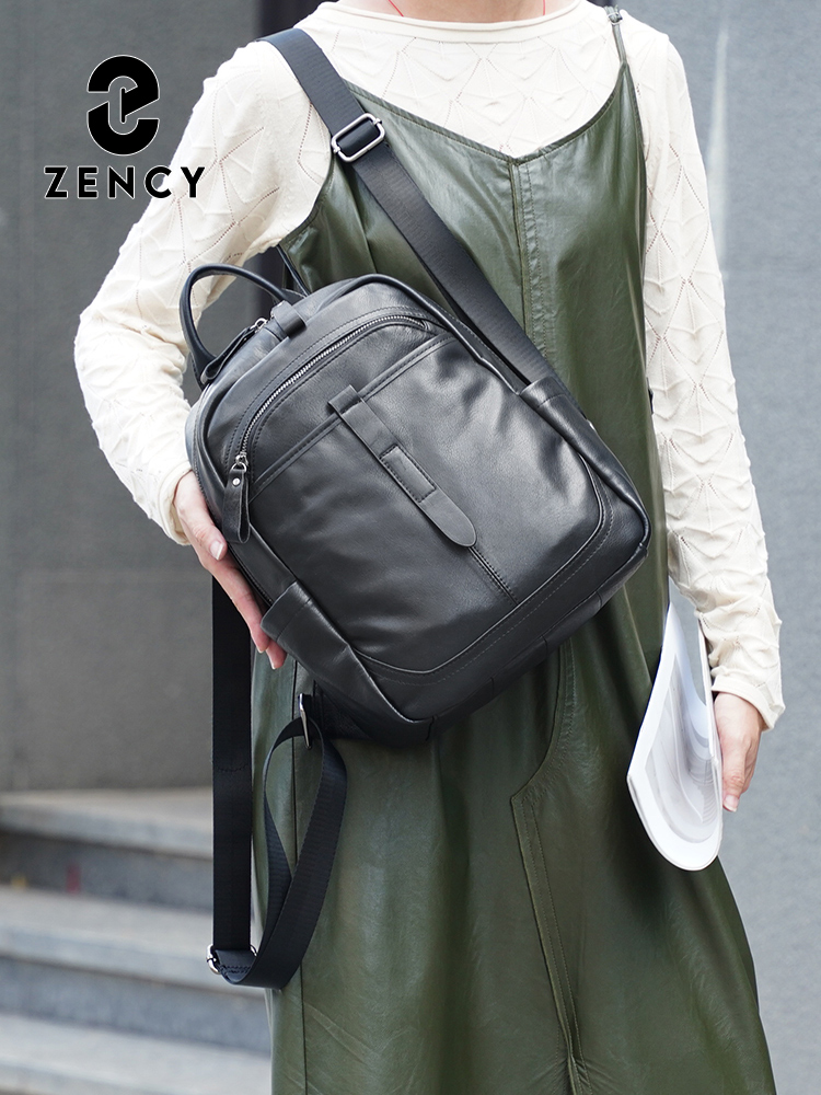 Zency Women's Genuine Leather  - Leather Work Womens Backpack ulasan dan harga