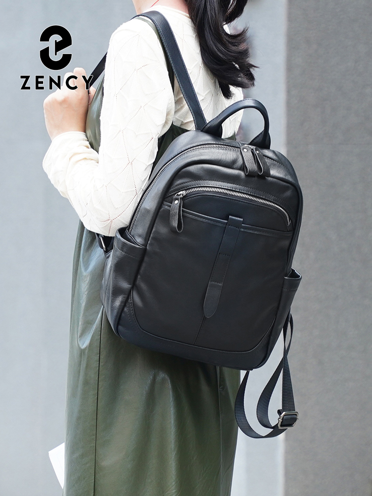 Zency Women's Genuine Leather  - Leather Work Womens Backpack ulasan dan harga