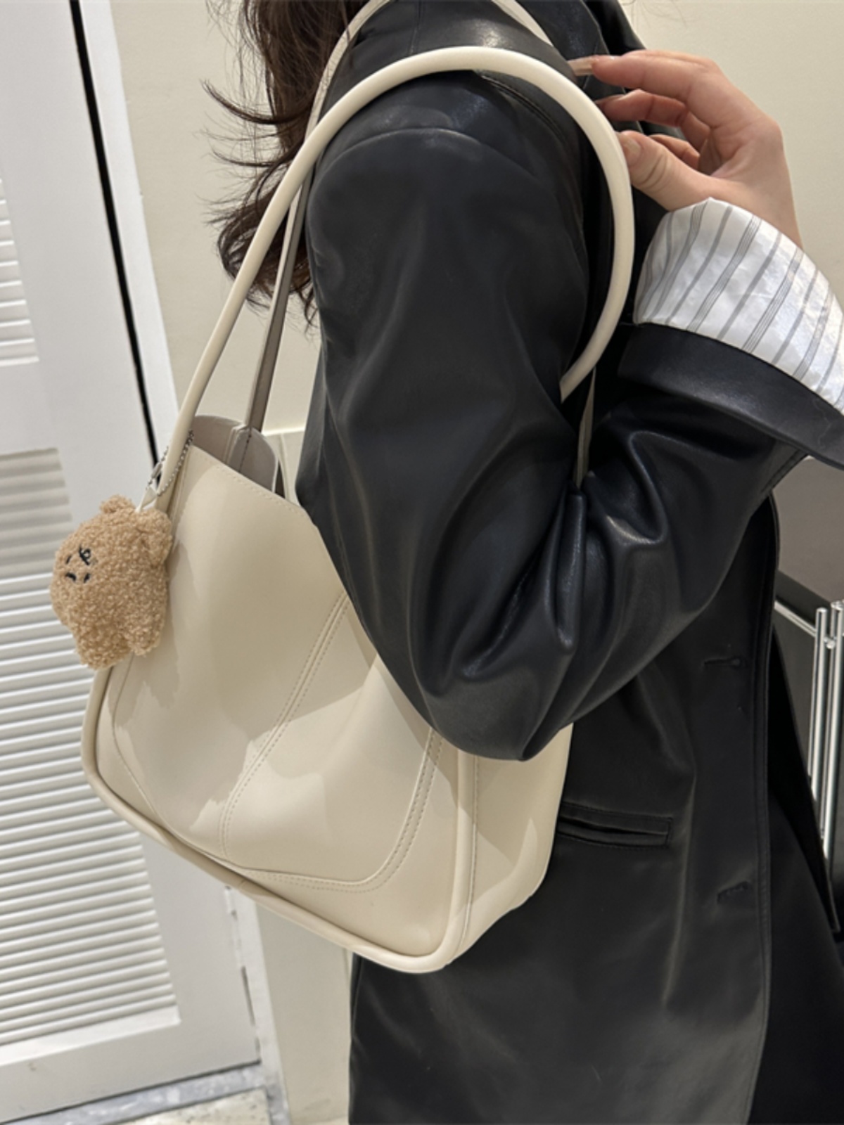 Large Capacity Bucket Bag Wome - Leather Work Bag ulasan dan harga