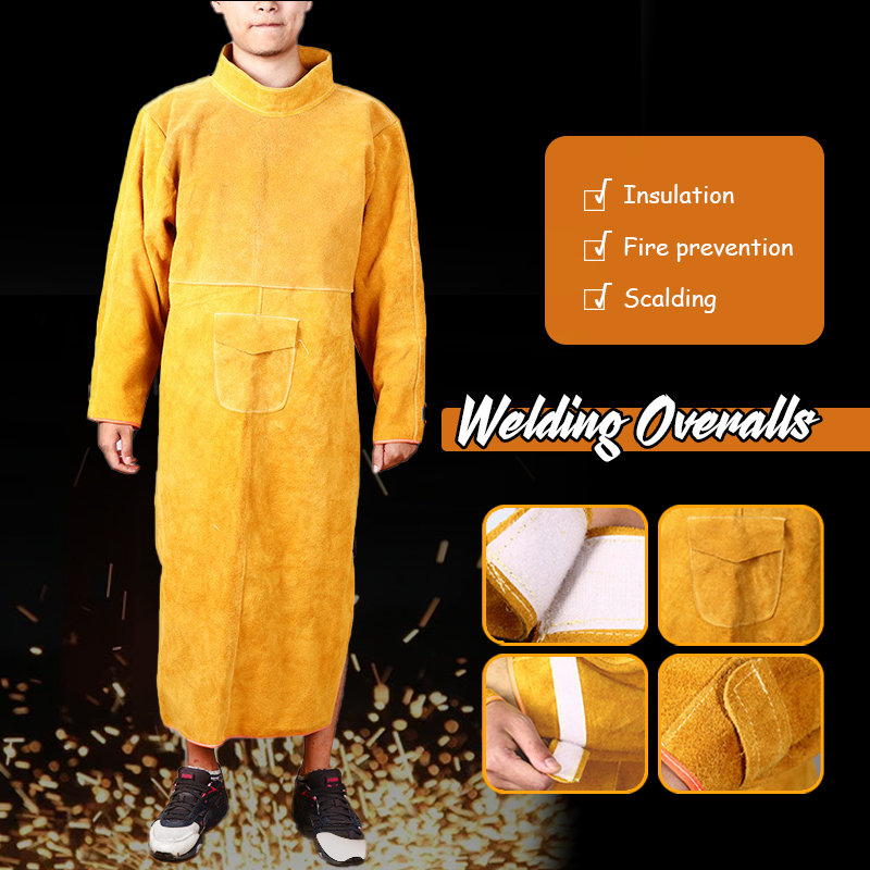 Welder Apron Welding Protectio - Leatherwork Apron ulasan dan harga