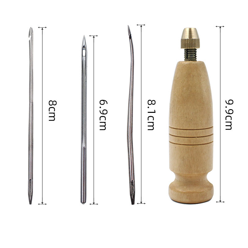 1Set DIY Leather Sewing Awl Ne - Leatherwork Needles ulasan dan harga