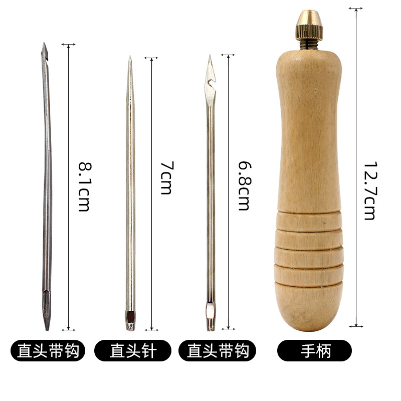1Set DIY Leather Sewing Awl Ne - Leatherwork Needles ulasan dan harga