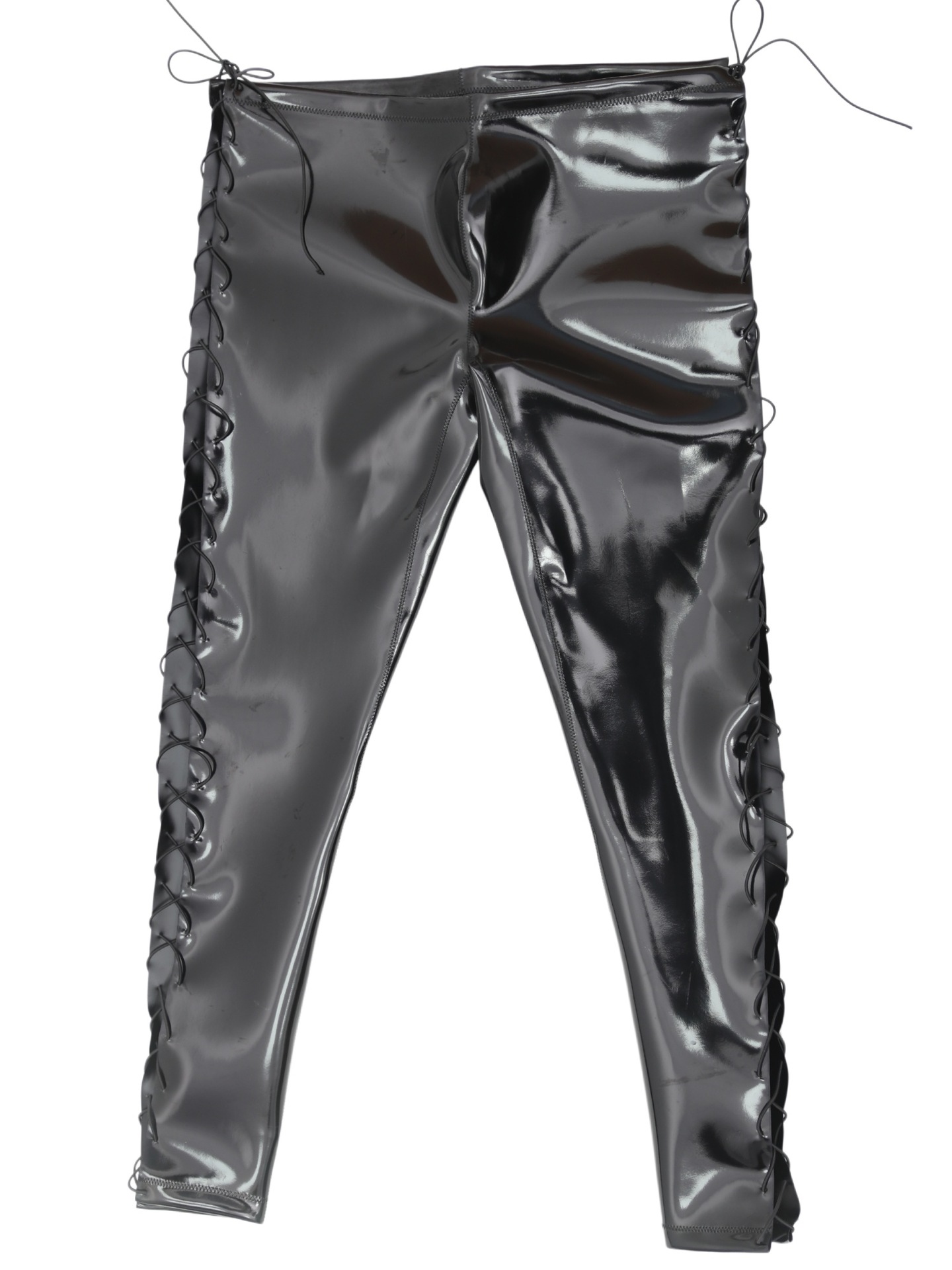 Sexy Men Waterproof PU Elastic - Leather Work Pants ulasan dan harga