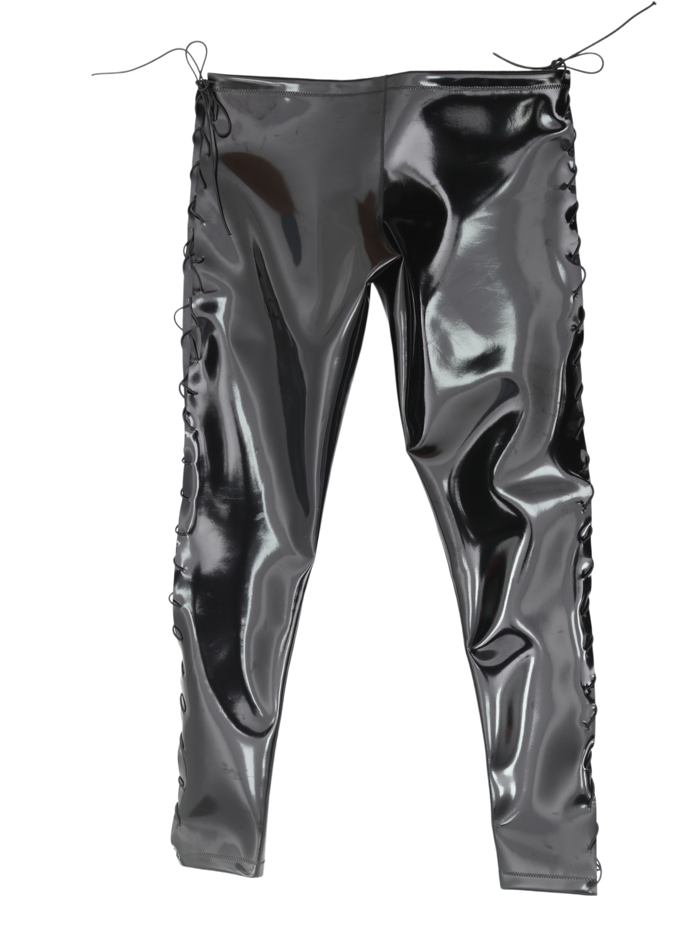 Sexy Men Waterproof PU Elastic - Leather Work Pants ulasan dan harga