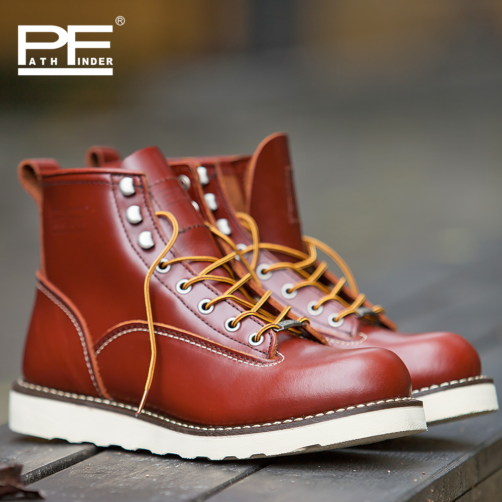 pf Men's Fashion Genuine Leath - Leather Work Western ulasan dan harga