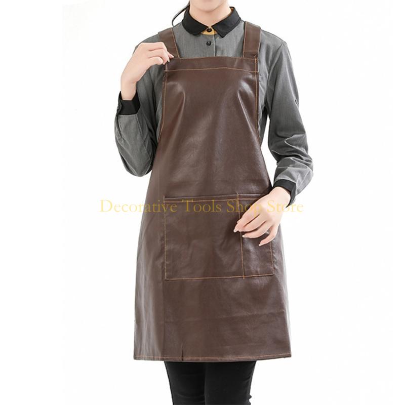 QX2E Artificial Leather Waterp - Leatherwork Apron ulasan dan harga