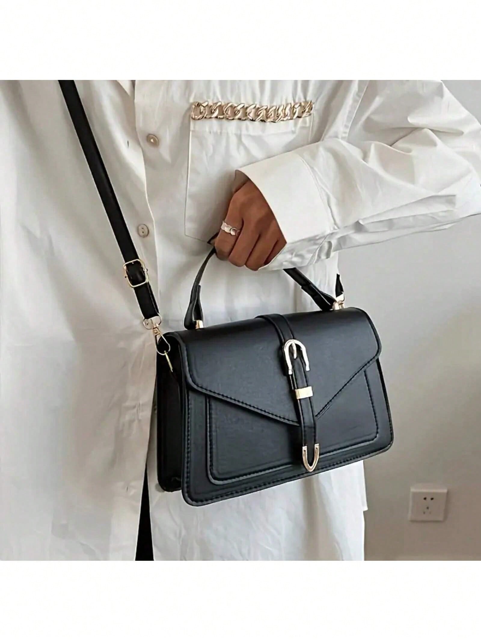 Women PU Leather Handbag Elega - Leather Work Bag ulasan dan harga