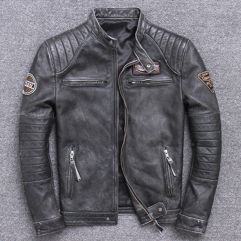 Fashion Biker Jackets Vintage  - Leather Work Jacket ulasan dan harga