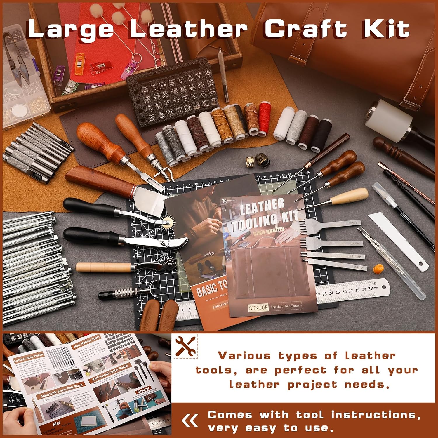 Leather Tooling Kit Leather Cr - Leather Work ulasan dan harga