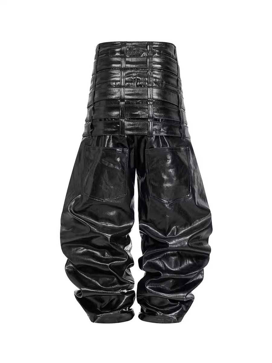 Mauroicardi Autumn Long Multi- - Leather Work Pants ulasan dan harga