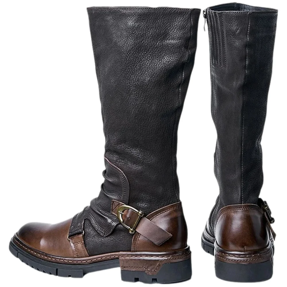 Men's Medieval Retro Artificia - Leather Work Pants ulasan dan harga