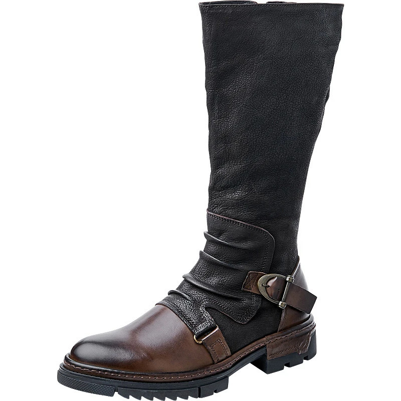 Men's Medieval Retro Artificia - Leather Work Pants ulasan dan harga