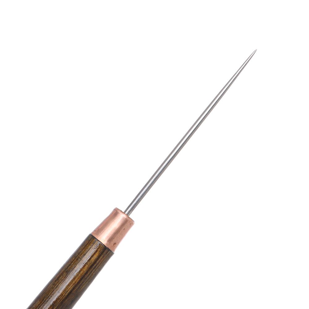 1PC Stitching Awl Wood Handle  - Leatherwork Needles ulasan dan harga