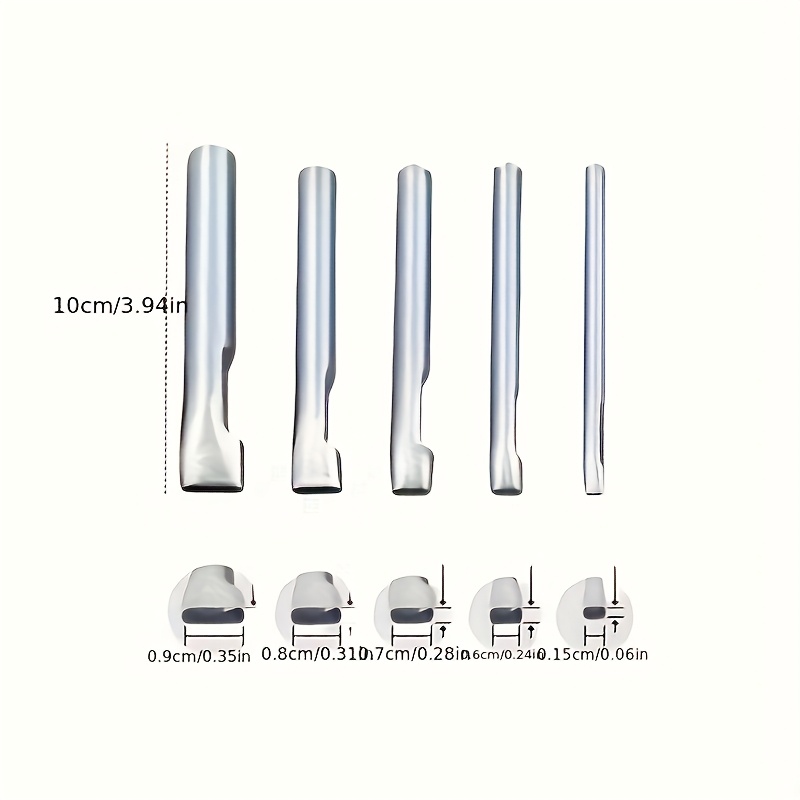 5pcs Leather Oblong Belt Hole  - Leatherwork Punch ulasan dan harga