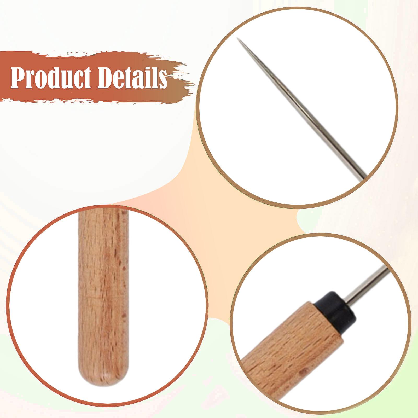 Leathercraft Sewing Awl Portab - Leatherwork Hand Sewing Needles ulasan dan harga