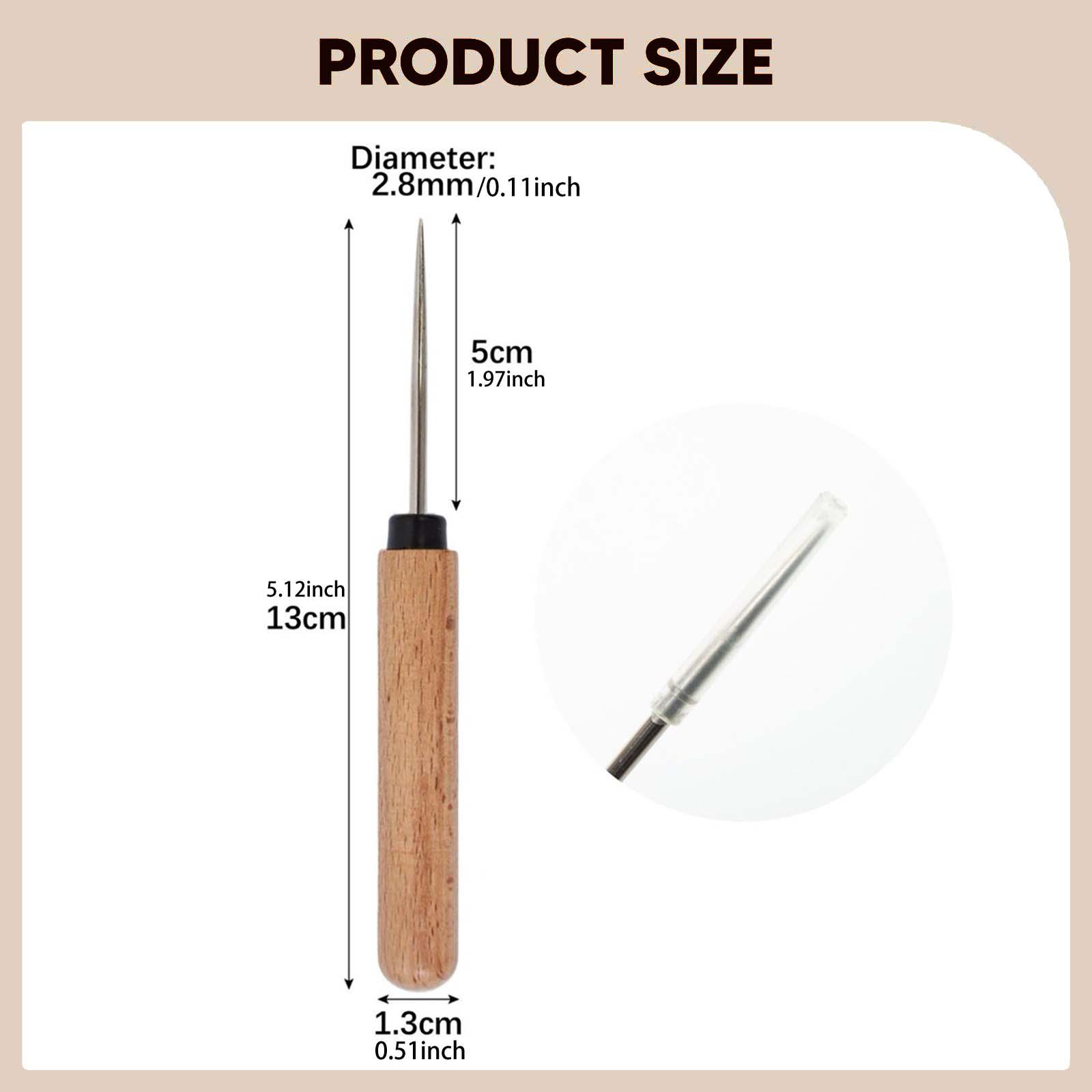 Leathercraft Sewing Awl Portab - Leatherwork Hand Sewing Needles ulasan dan harga