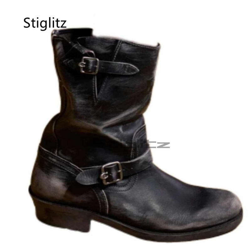 Retro Western Cowboy Boots for - Leather Work Western ulasan dan harga