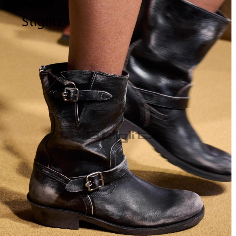 Retro Western Cowboy Boots for - Leather Work Western ulasan dan harga