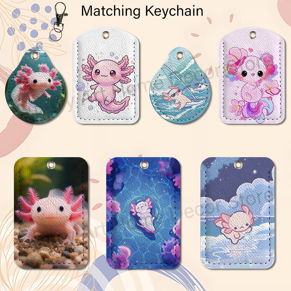 Cute pink A-Axolotl Cartoon Ho - Leather Work ulasan dan harga